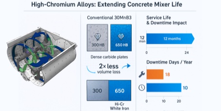 Revolutionizing Concrete Mixer Longevity: How Advanced Alloys Slash Downtime?